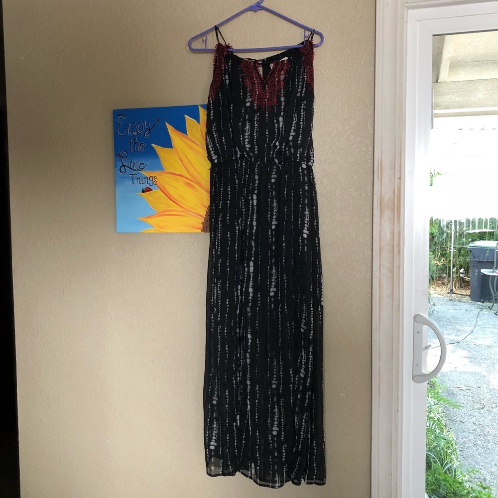 Black maxi dress